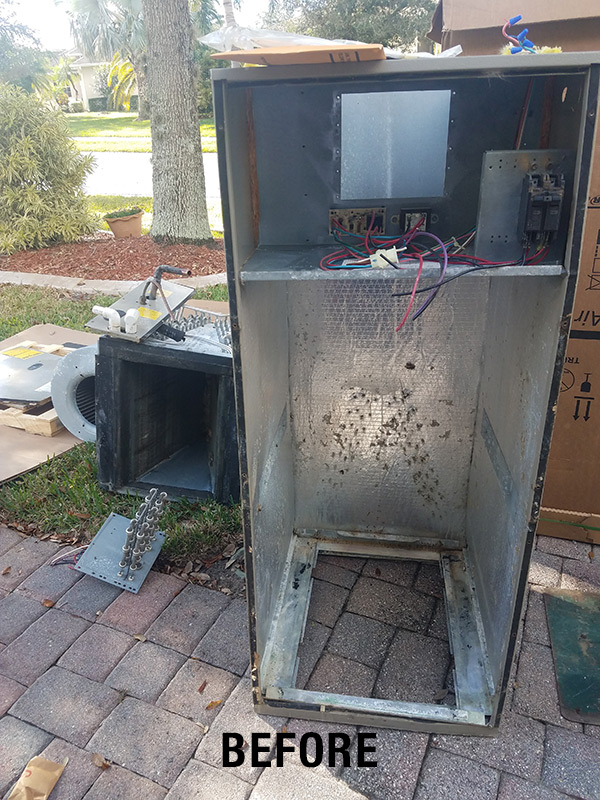 Installation new trane 5 ton hyperion vero beach fl