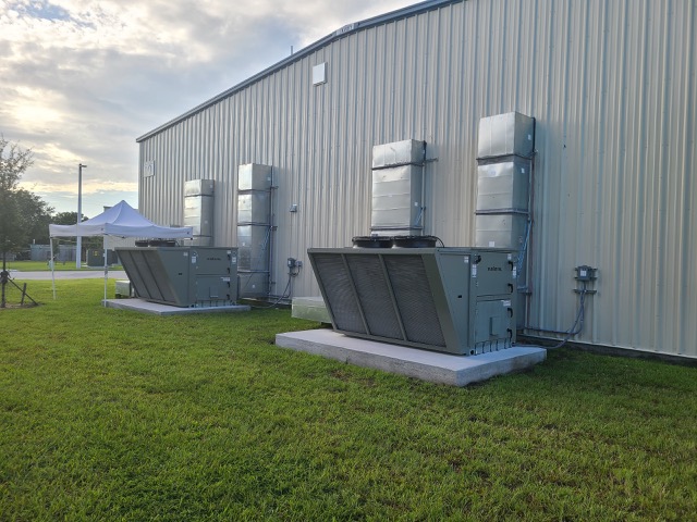2 10 Ton Trane Valent Systems with Hot Gas Reheat and Custom Metal Duct Work